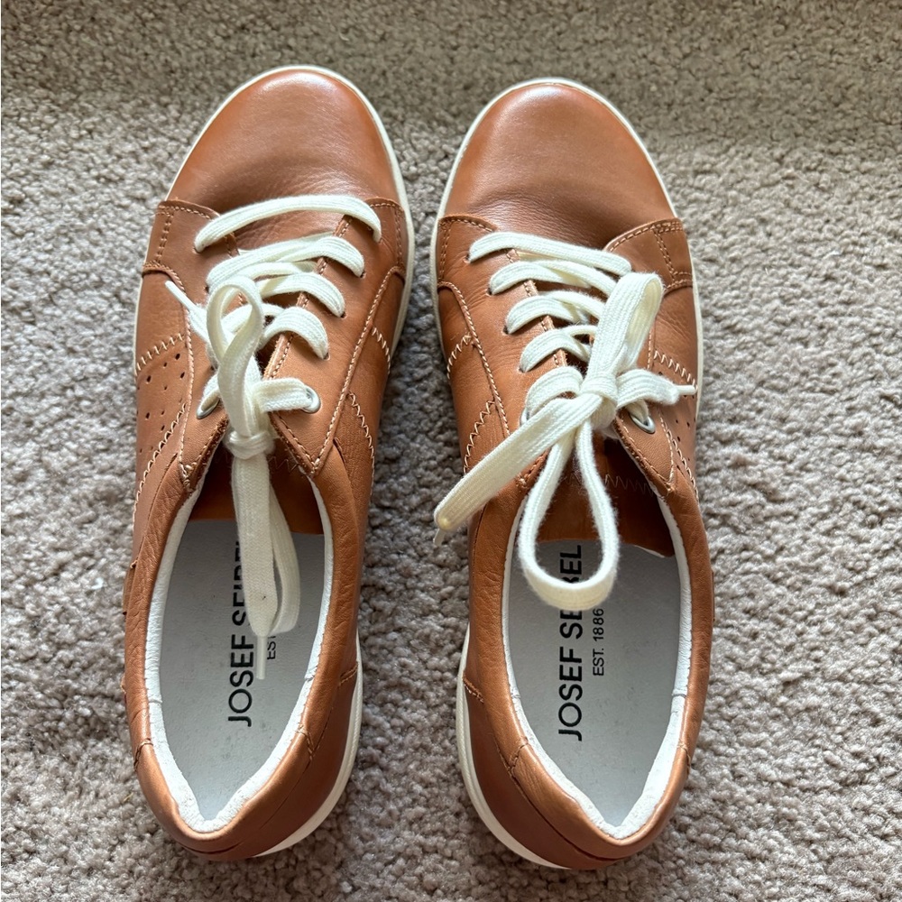 Josef Seibel Brown Leather Casual Shoes